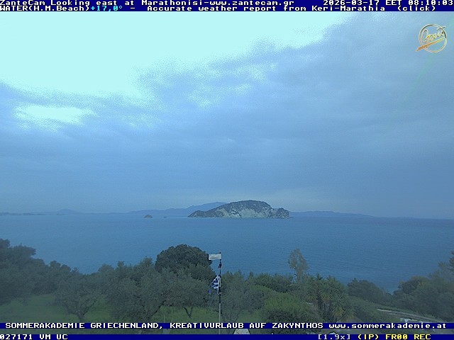 Archived image Webcam Zakynthos - Marine Park