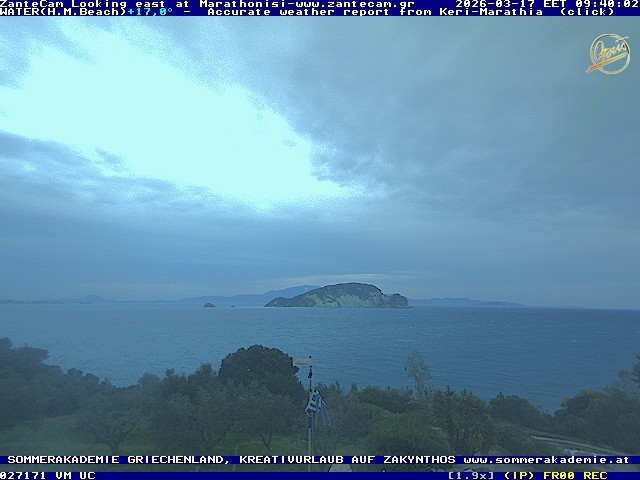 Archived image Webcam Zakynthos - Marine Park
