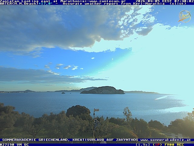 Archiv Foto Webcam Zakynthos - Blick auf den Marina Park