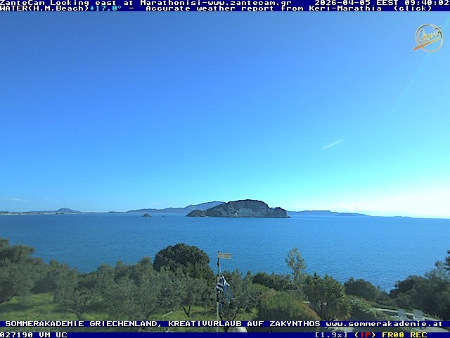 Archiv Foto Webcam Zakynthos - Blick auf den Marina Park