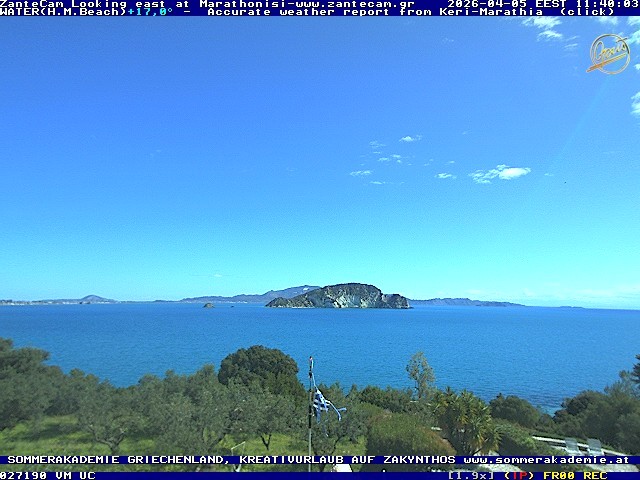 Archiv Foto Webcam Zakynthos - Blick auf den Marina Park