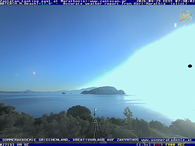 Archiv Foto Webcam Zakynthos - Blick auf den Marina Park