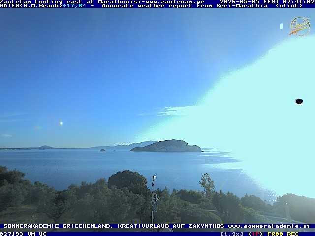 Archiv Foto Webcam Zakynthos - Blick auf den Marina Park
