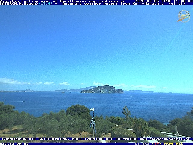 Archiv Foto Webcam Zakynthos - Blick auf den Marina Park
