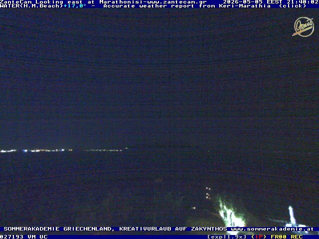 Archived image Webcam Zakynthos - Marine Park