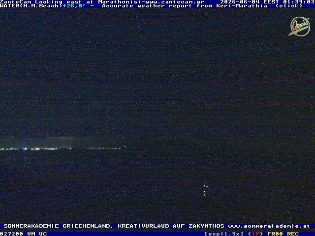 Archived image Webcam Zakynthos - Marine Park