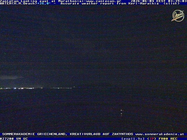 Archived image Webcam Zakynthos - Marine Park