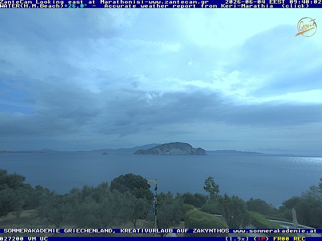 Archived image Webcam Zakynthos - Marine Park