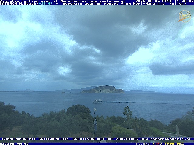 Archived image Webcam Zakynthos - Marine Park