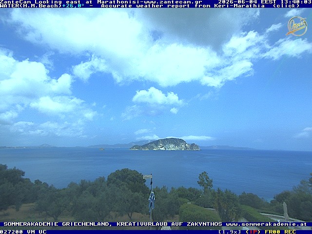 Archived image Webcam Zakynthos - Marine Park