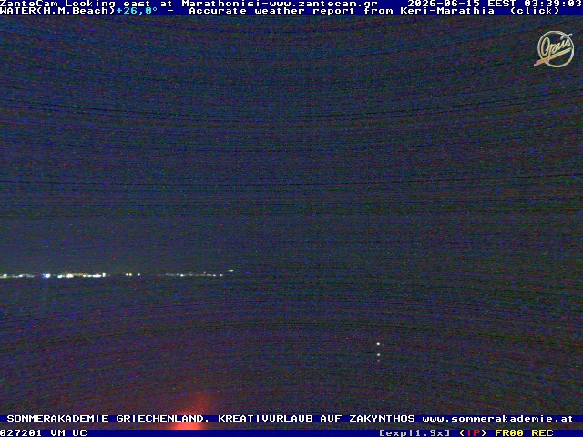 Archived image Webcam Zakynthos - Marine Park