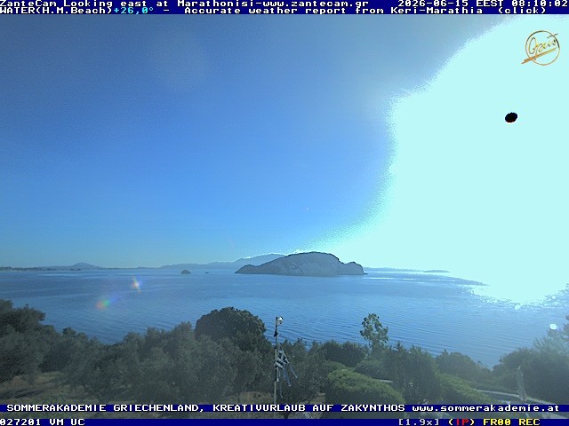 Archived image Webcam Zakynthos - Marine Park