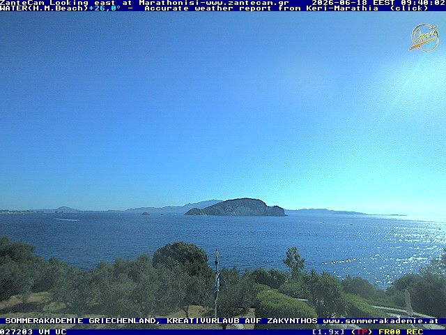 Archiv Foto Webcam Zakynthos - Blick auf den Marina Park