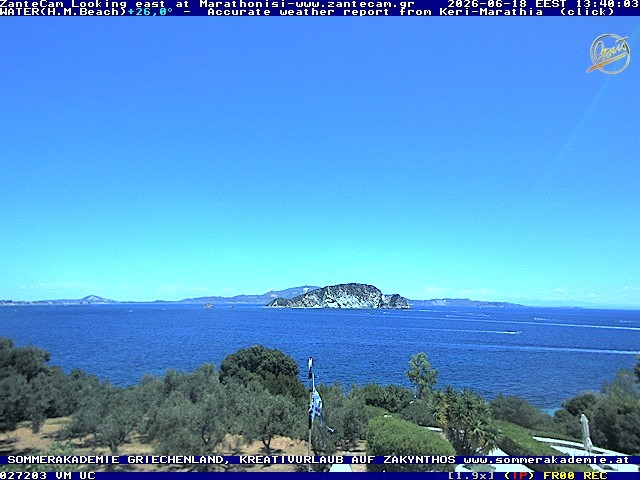 Archiv Foto Webcam Zakynthos - Blick auf den Marina Park