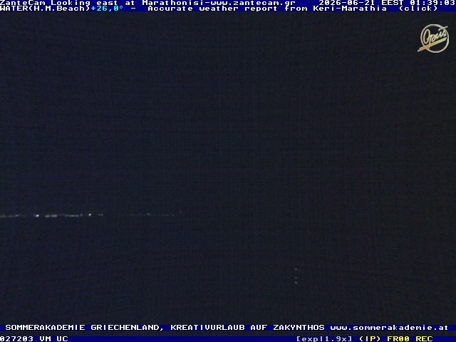 Archived image Webcam Zakynthos - Marine Park