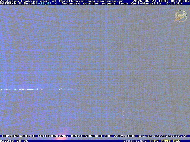 Archived image Webcam Zakynthos - Marine Park