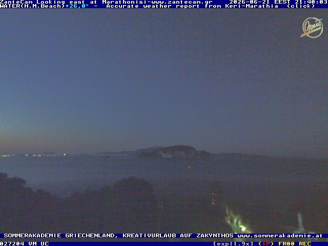 Archived image Webcam Zakynthos - Marine Park