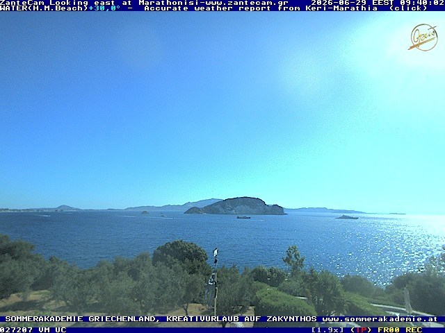 Archiv Foto Webcam Zakynthos - Blick auf den Marina Park