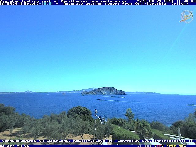 Archiv Foto Webcam Zakynthos - Blick auf den Marina Park