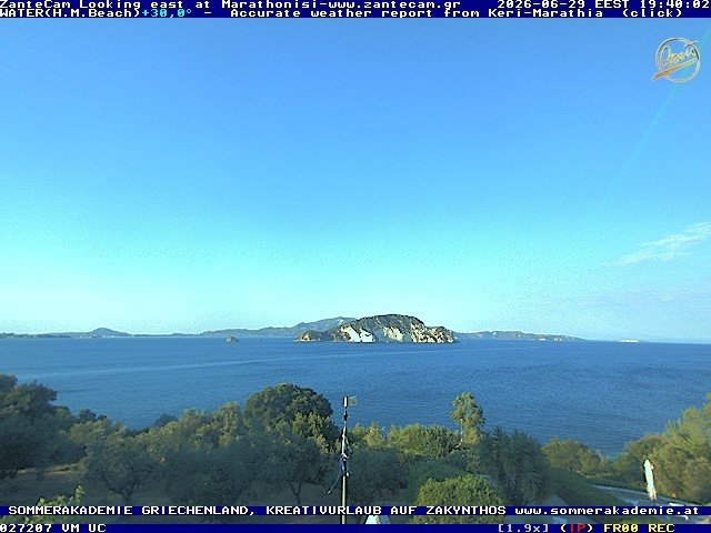Archiv Foto Webcam Zakynthos - Blick auf den Marina Park