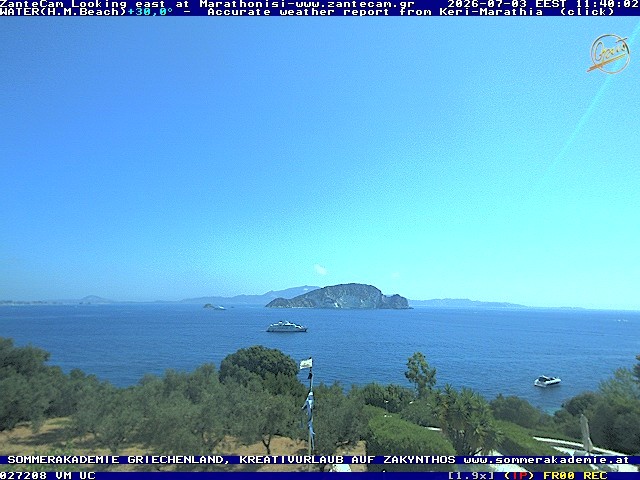 Archiv Foto Webcam Zakynthos - Blick auf den Marina Park