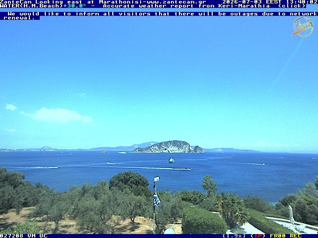 Archiv Foto Webcam Zakynthos - Blick auf den Marina Park