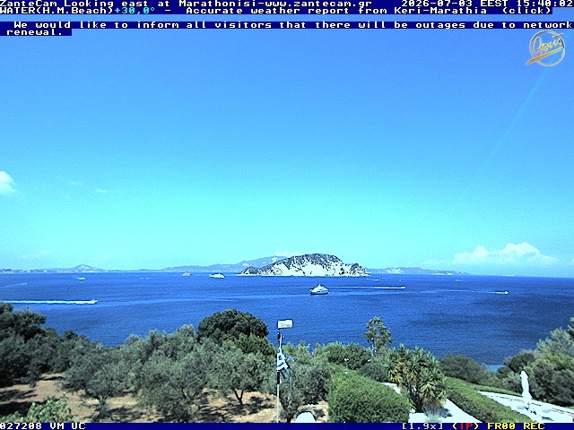 Archiv Foto Webcam Zakynthos - Blick auf den Marina Park