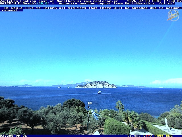 Archiv Foto Webcam Zakynthos - Blick auf den Marina Park