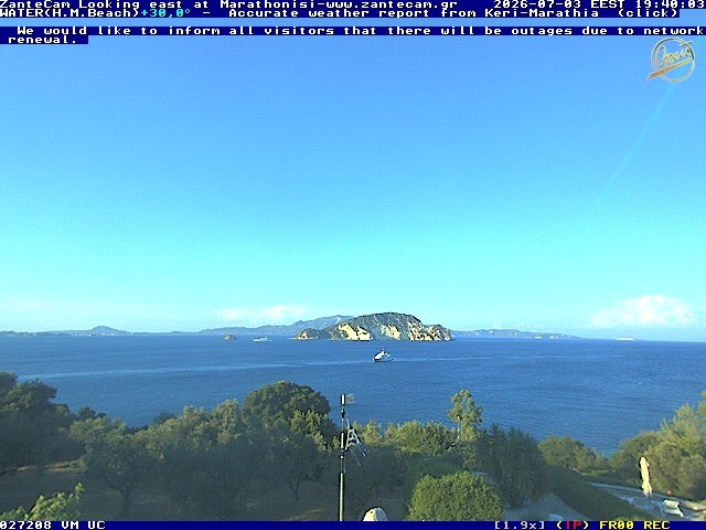 Archiv Foto Webcam Zakynthos - Blick auf den Marina Park