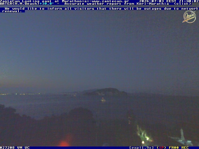 Archiv Foto Webcam Zakynthos - Blick auf den Marina Park