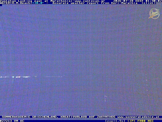 Archived image Webcam Zakynthos - Marine Park