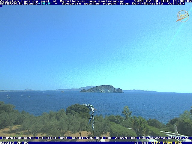 Archiv Foto Webcam Zakynthos - Blick auf den Marina Park