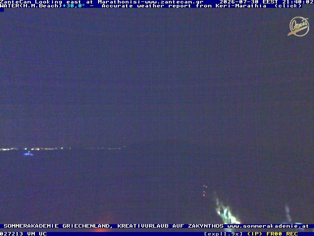 Archived image Webcam Zakynthos - Marine Park