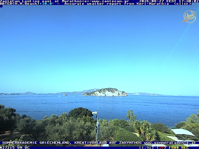 Archiv Foto Webcam Zakynthos - Blick auf den Marina Park