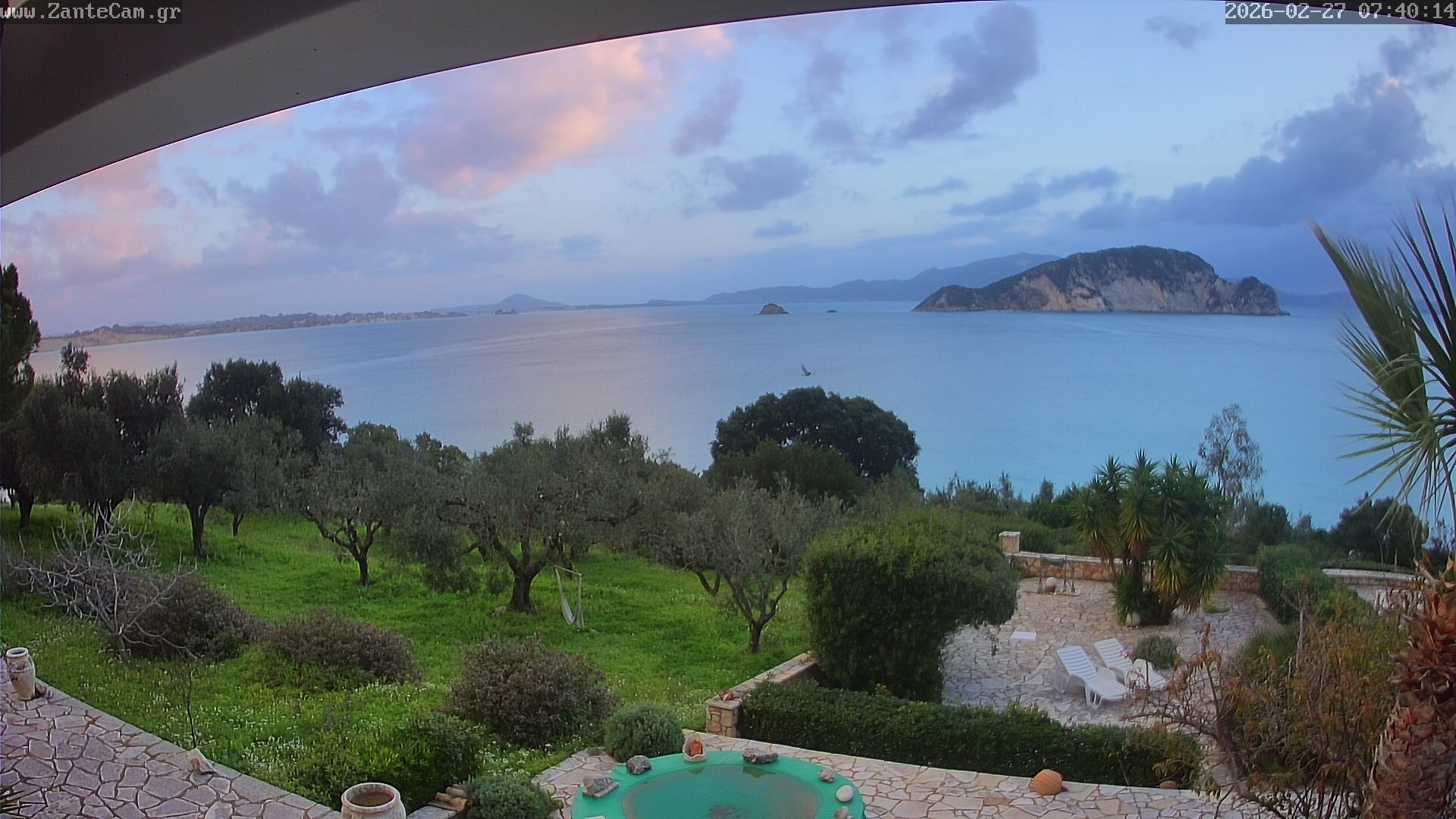 Archived image Webcam Zakynthos - Greek - Marine Park