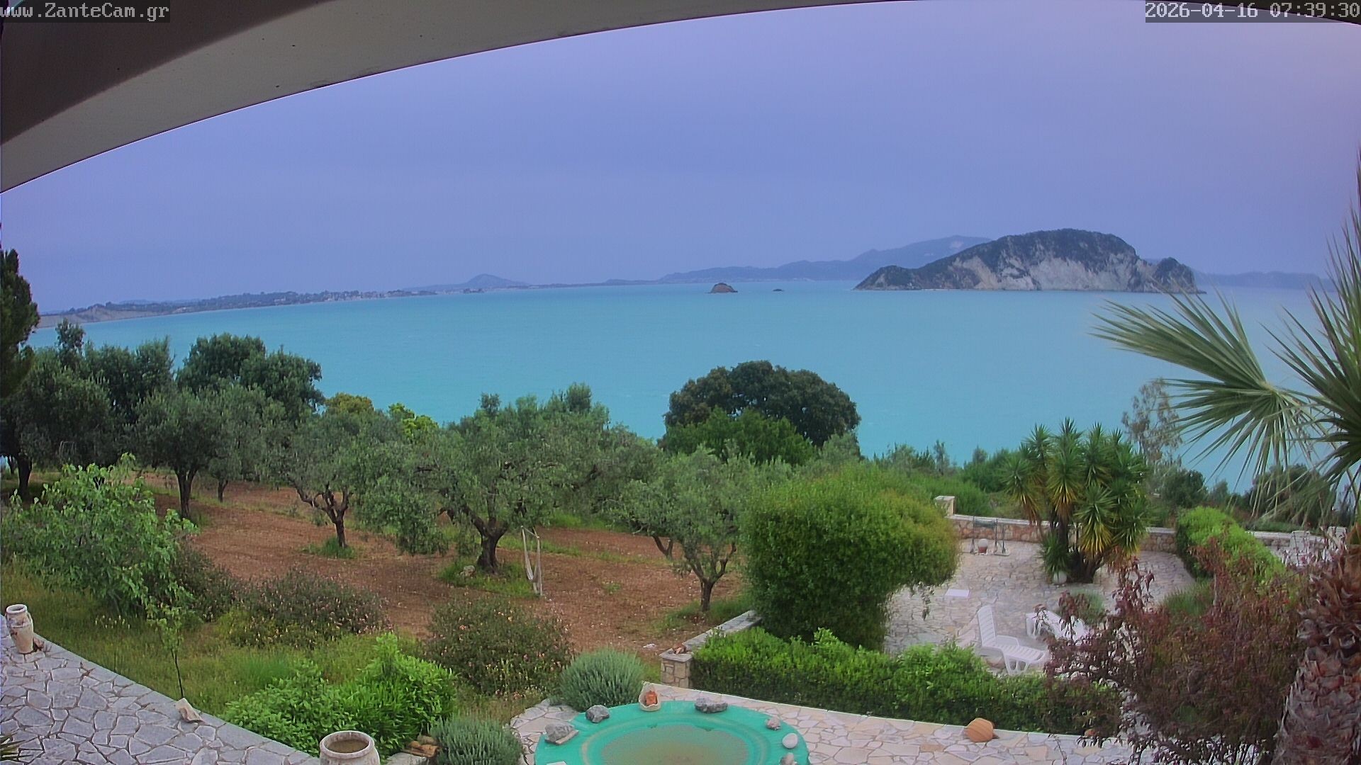 Archived image Webcam Zakynthos - Greek - Marine Park