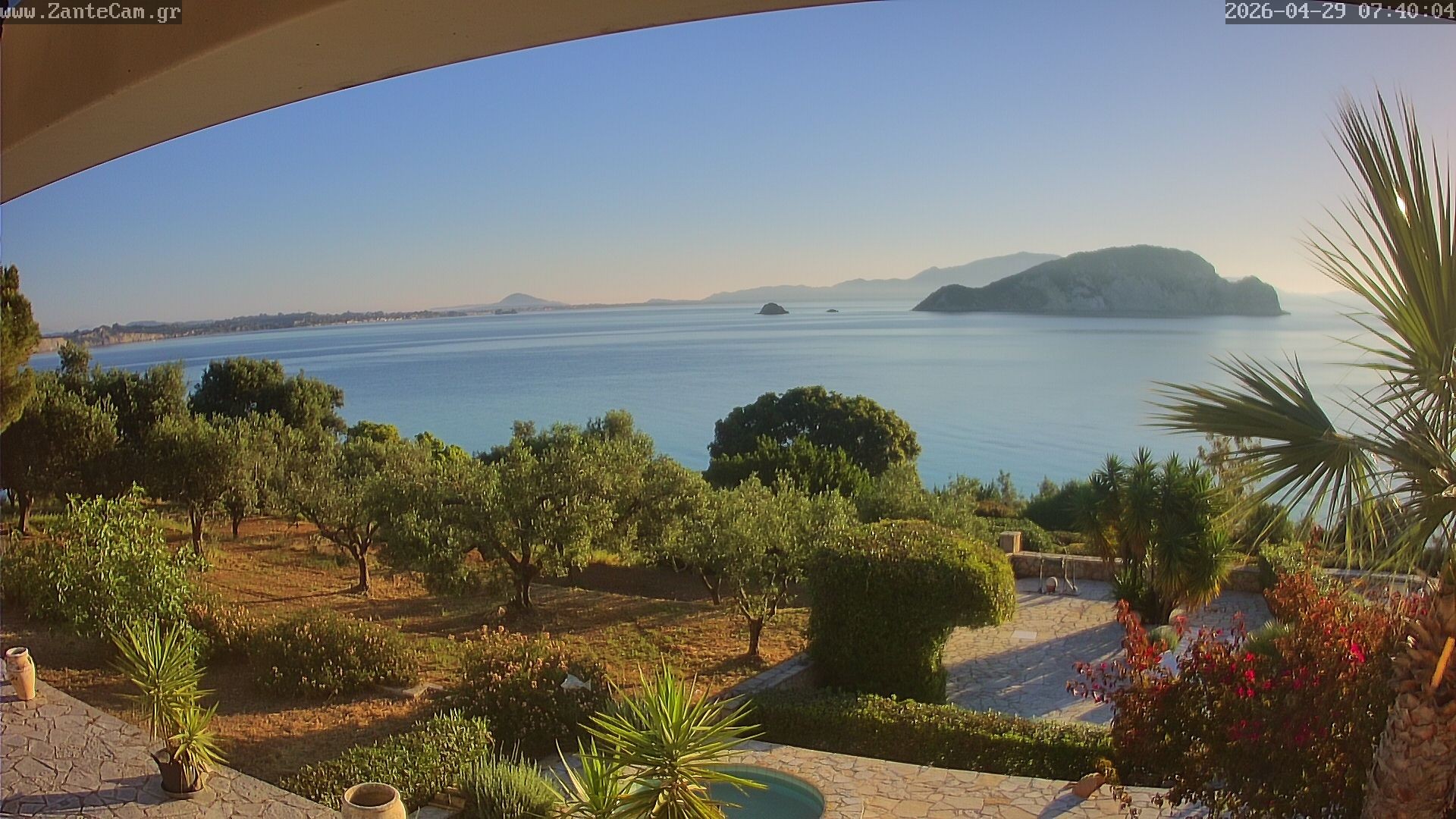 Archived image Webcam Zakynthos - Greek - Marine Park