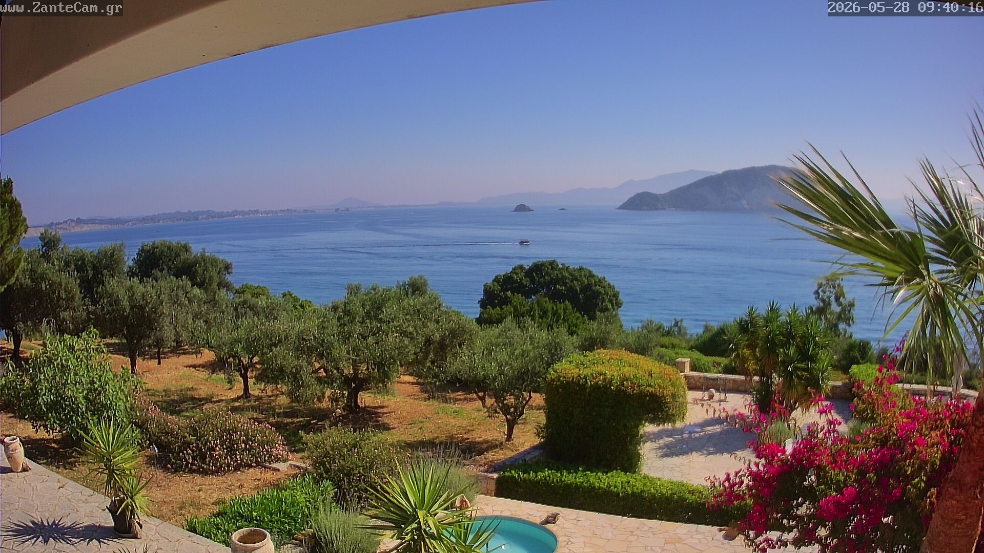Archived image Webcam Zakynthos - Greek - Marine Park