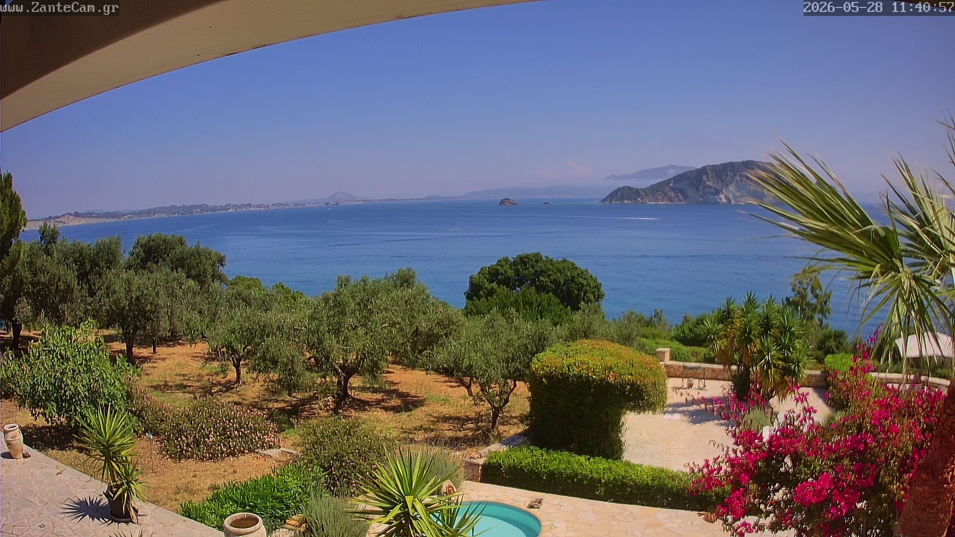Archived image Webcam Zakynthos - Greek - Marine Park
