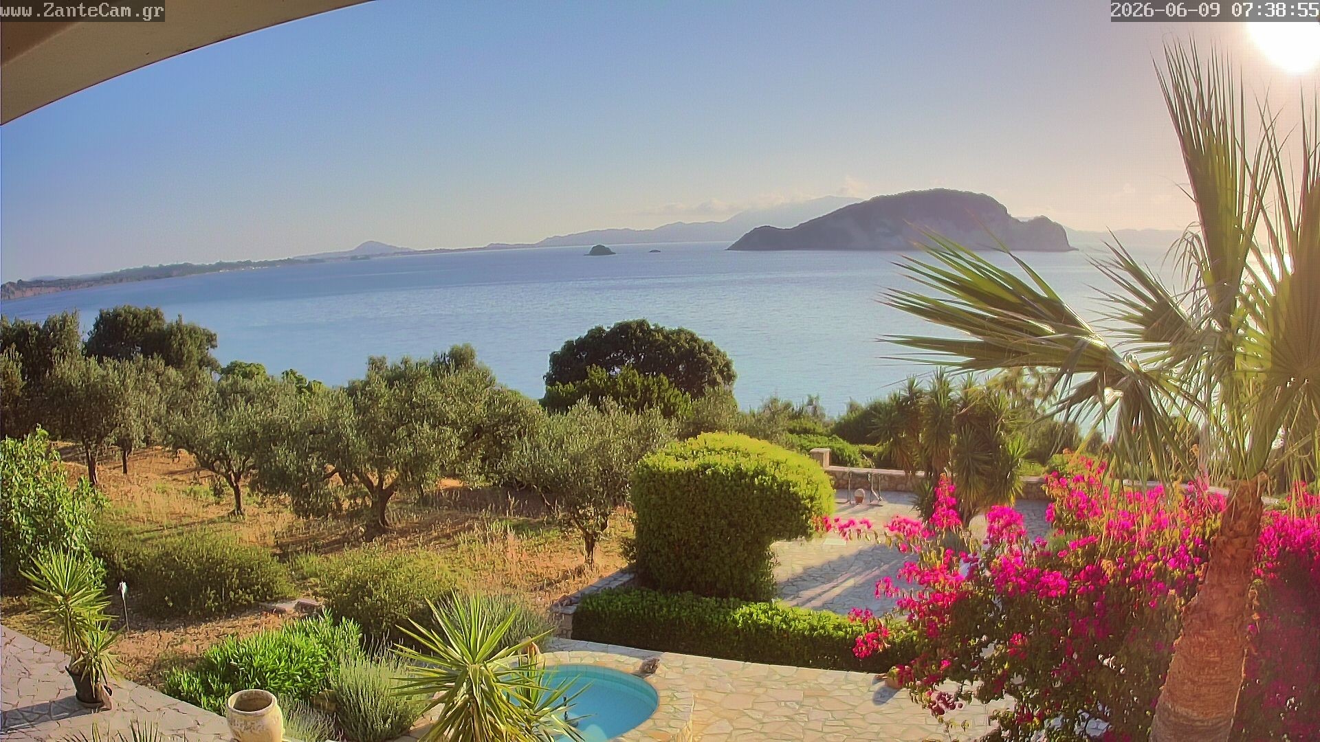Archived image Webcam Zakynthos - Greek - Marine Park
