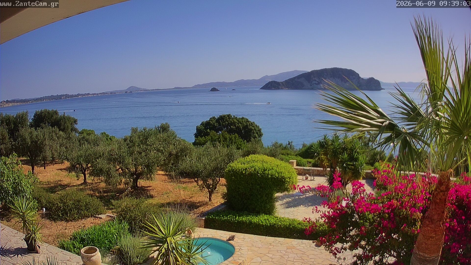 Archived image Webcam Zakynthos - Greek - Marine Park