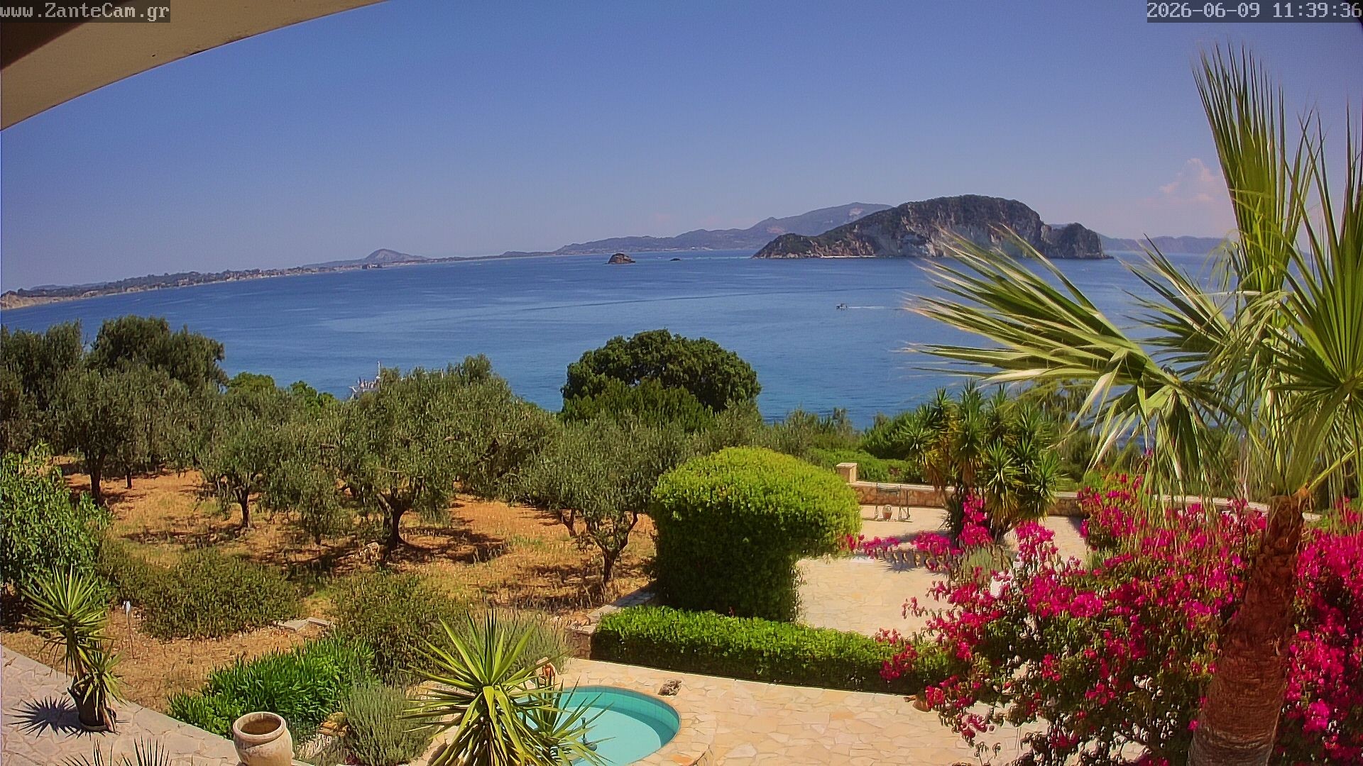Archived image Webcam Zakynthos - Greek - Marine Park