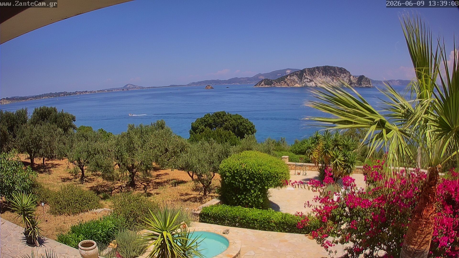Archived image Webcam Zakynthos - Greek - Marine Park
