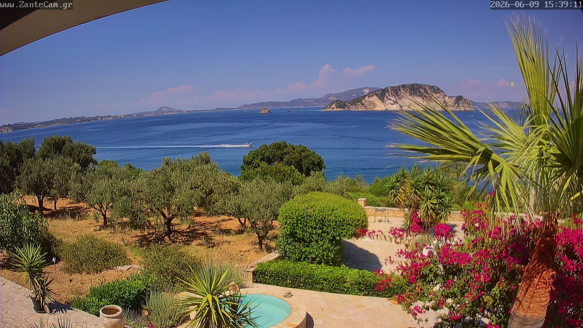 Archived image Webcam Zakynthos - Greek - Marine Park