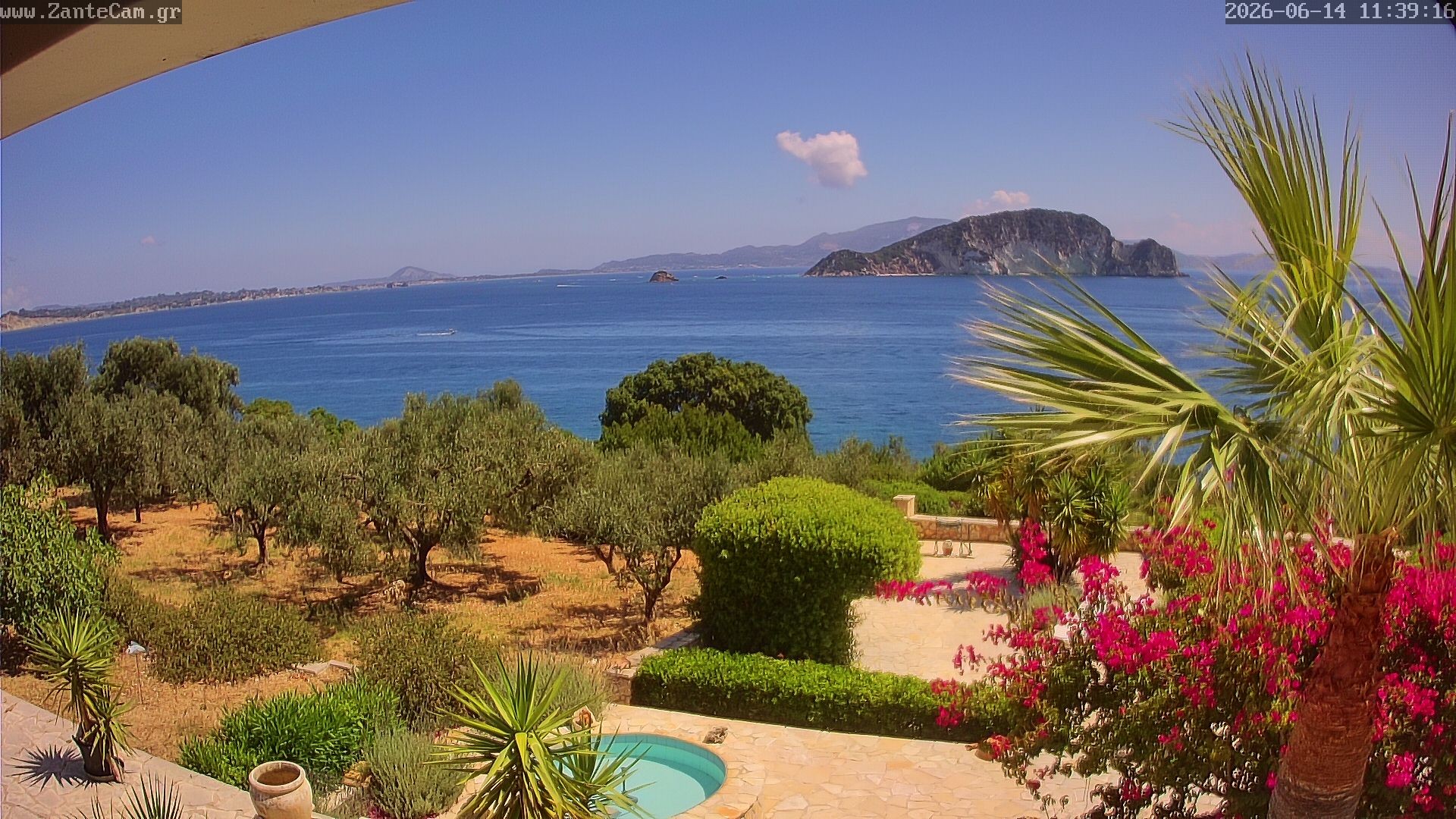 Archived image Webcam Zakynthos - Greek - Marine Park