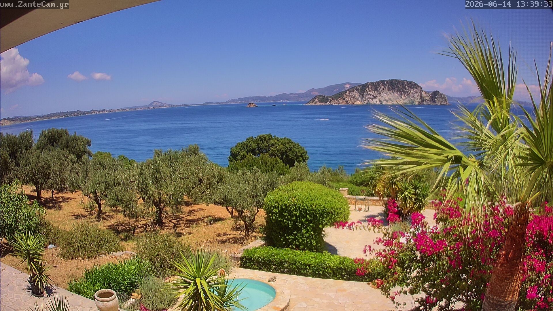 Archived image Webcam Zakynthos - Greek - Marine Park