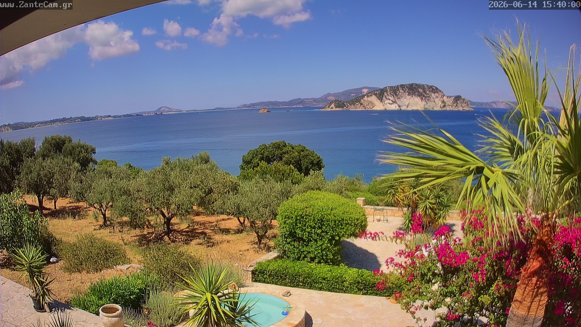 Archived image Webcam Zakynthos - Greek - Marine Park