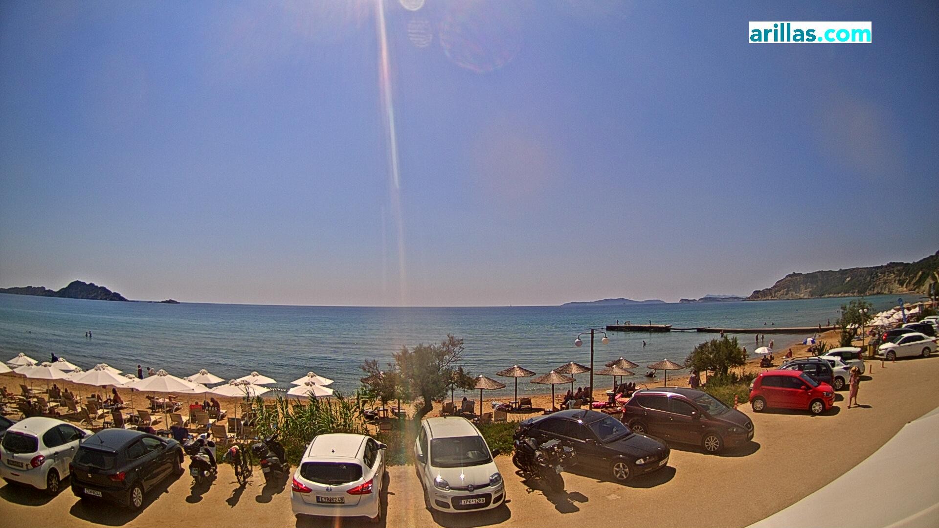 Archiv Foto Webcam Korfu - Blick auf den Strand bei Arillas