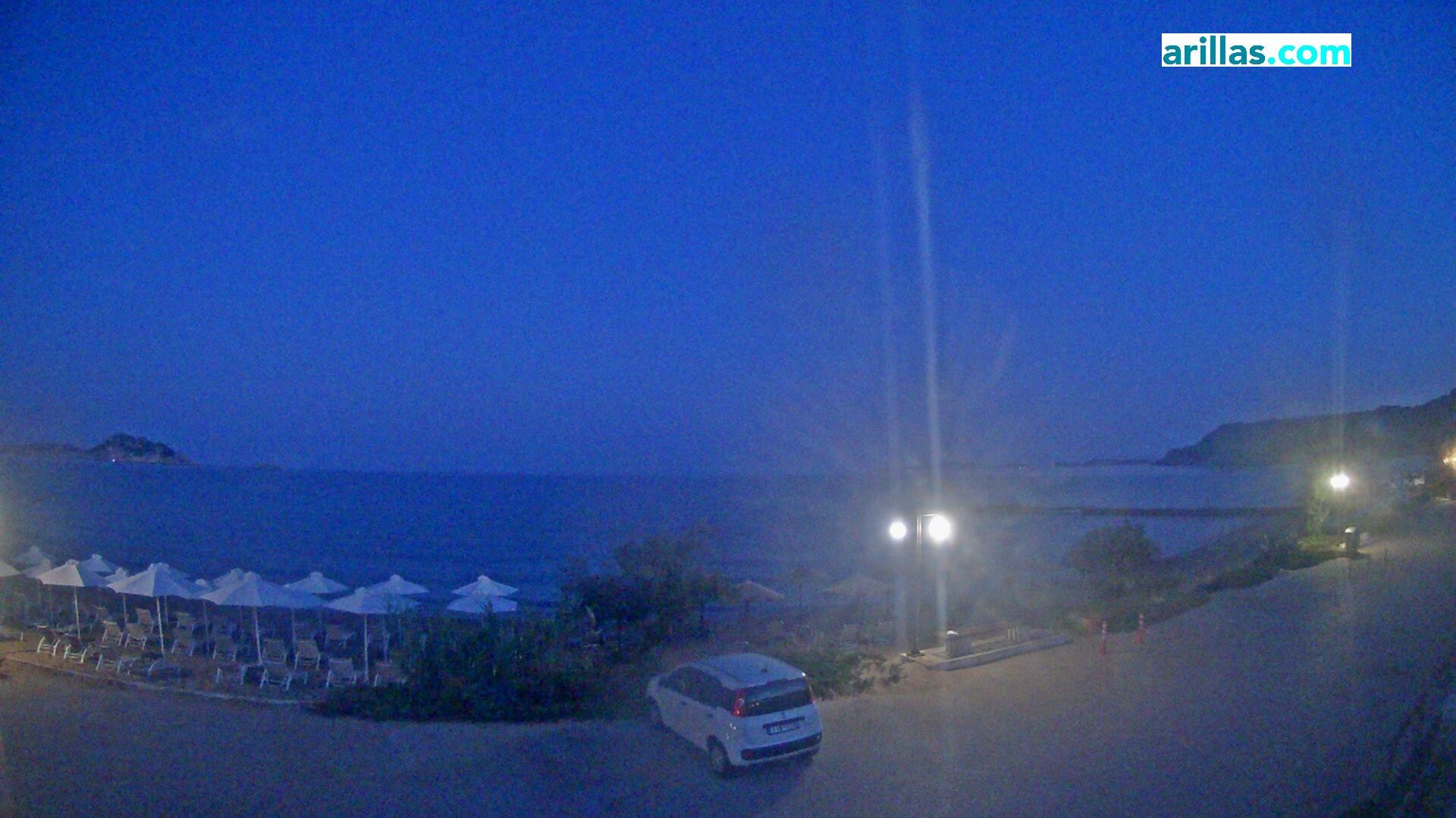 Archiv Foto Webcam Korfu - Blick auf den Strand bei Arillas
