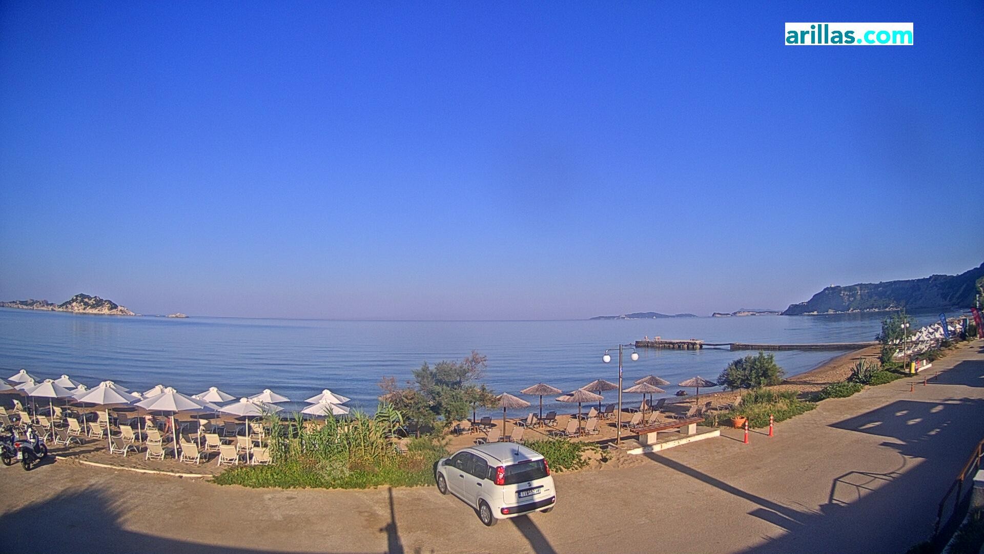 Archiv Foto Webcam Korfu - Blick auf den Strand bei Arillas